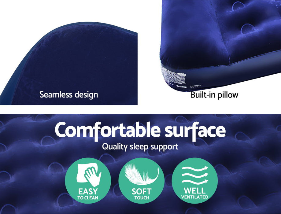 Bestway Double Size Inflatable Air Mattress Air Bed - Navy