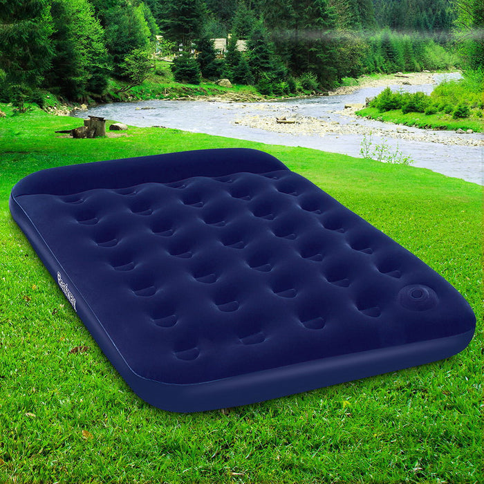 Bestway Double Size Inflatable Air Mattress Air Bed - Navy