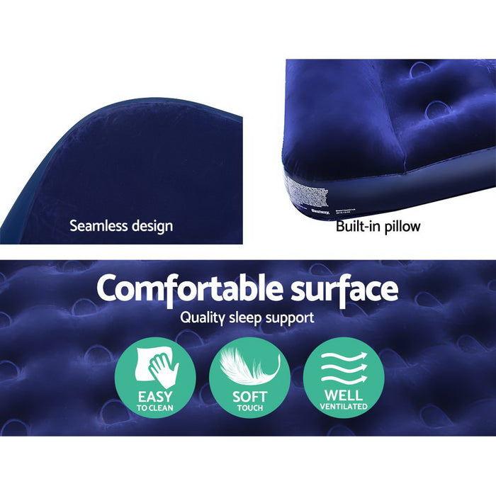 Bestway Queen Size Inflatable Air Mattress Air Bed- Navy