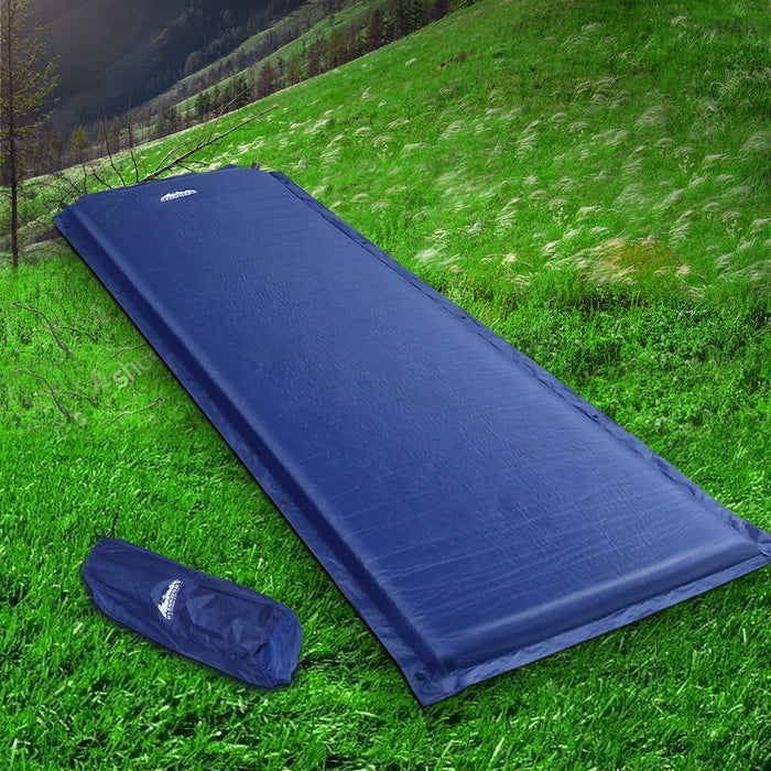 Self Inflating Mattress Weisshorn  Air Bed Camping Hiking Mat- Blue