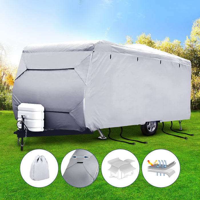 14-16ft Caravan Cover 4 Layer UV Campervan  Water Resistant