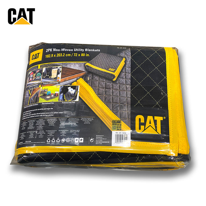 Cat 182.9x203.2cm 2Pack Utility Padded Protection Moving Non-Woven Blankets