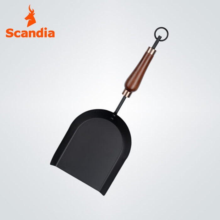 Scandia DELUXE 5 Piece Fireplace Tool Set Fire Place Shovel Brush Poker + Stand