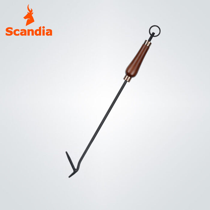 Scandia DELUXE 5 Piece Fireplace Tool Set Fire Place Shovel Brush Poker + Stand