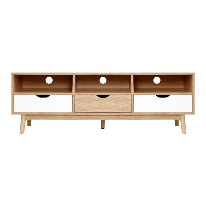 Artiss TV Cabinet Entertainment Unit Stand Wooden Storage 140cm Scandinavian
