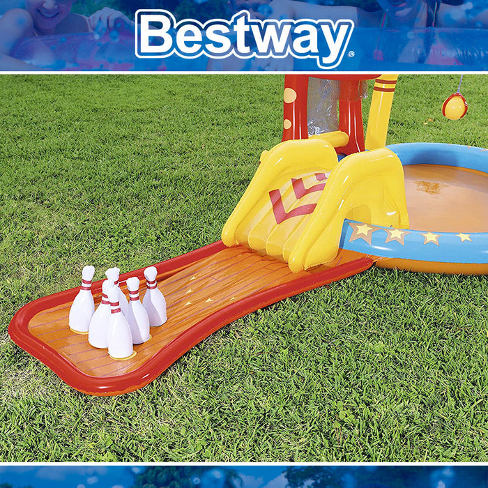 Bestway Inflatable H2OGO Lil' Champ Play Center With Wading Pool & Slide Set