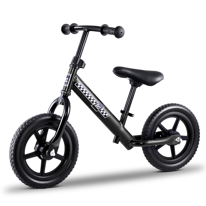 Kids Balance Bike Ride On Toys Push 12" Bicycle Wheels Toddler Baby  Bikes- Black