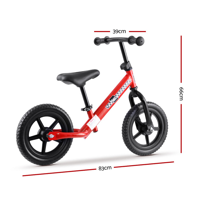 Kids Balance Bike 12" Ride On Toys Push Bicycle Wheels Toddler Baby  Bikes- Red