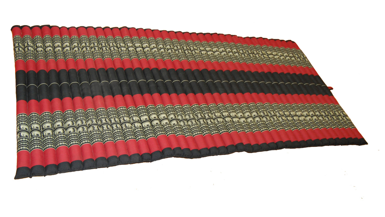 Jumbo Size 100% Kapok Thai Roll Up Mat Fold Out Mattress Cushion Day Bed