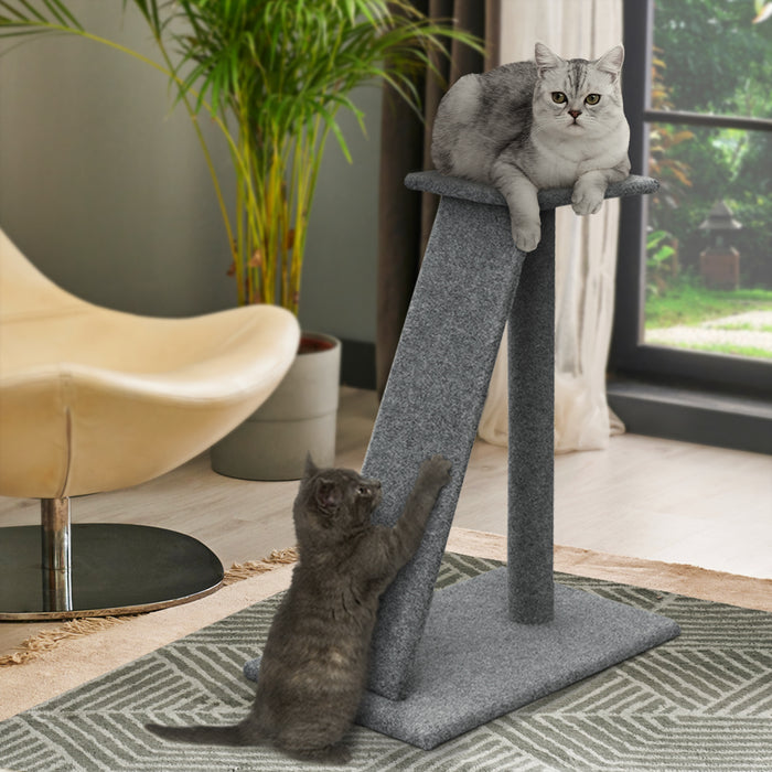 Cat Tree Scratcher Tower 82cm Trees Scratching Post  Condo House Furniture Wood Slide