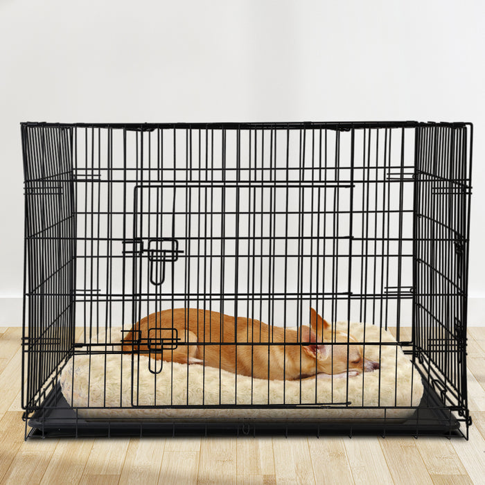 i.Pet 42" Dog Cage Crate Large Kennel 3 Doors