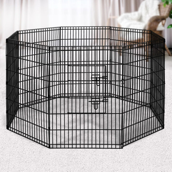 i.Pet 2x36" 8 Panel Dog Playpen Pet Fence Exercise Cage Enclosure Play Pen