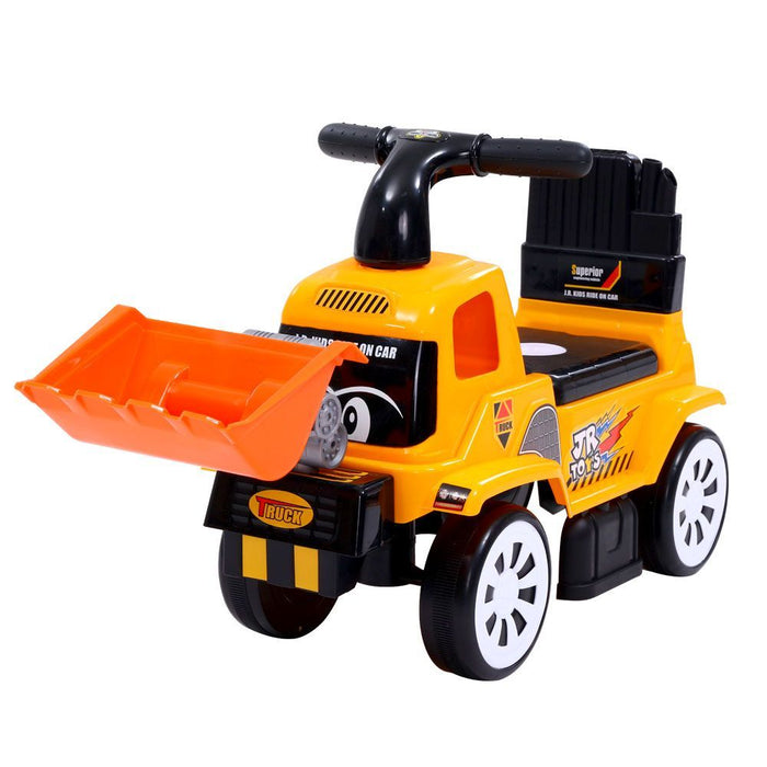 Kids Ride On Truck Bulldozer Digger Toddler Toy Foot To Floor Car  Toys-Yellow