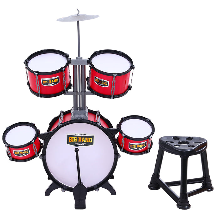 Kids 7 Drum Set Junior Drums Kit Musical Play Toys Children Mini Big Band