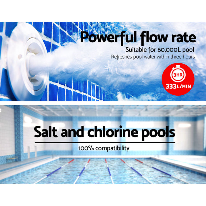 Giantz Swimming Pool Water Pump 2000W 2.7HP Circulation Filter