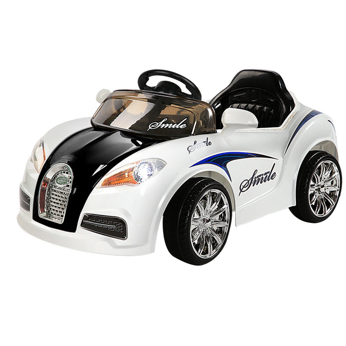 Rigo Kids Ride On Car Bugatti 12V  Electric Powered Car Manual & Remote Control - Black & White