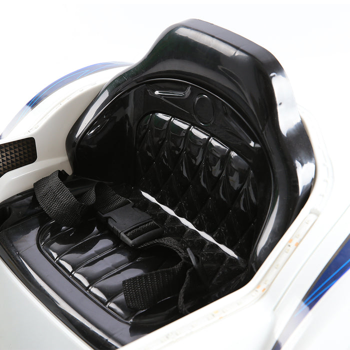 Rigo Kids Ride On Car Bugatti 12V  Electric Powered Car Manual & Remote Control - Black & White