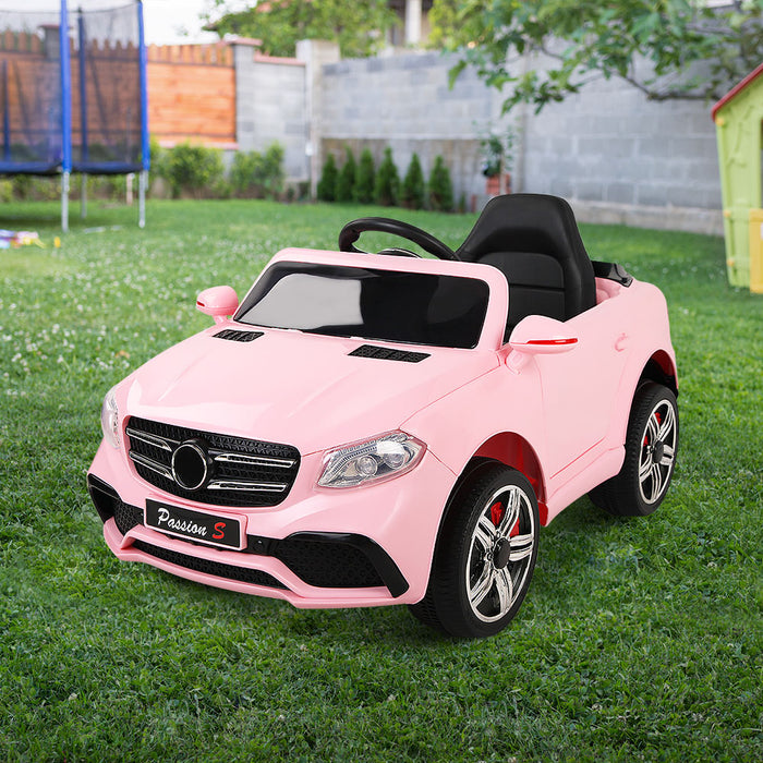 Rigo Kids Ride On Car Mercedes Benz GLE 63 Toys 12V Remote Control- Pink