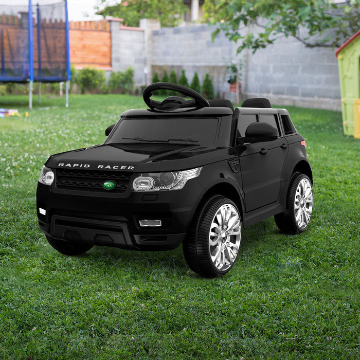 Rigo Kids Electric Ride On Car SUV Range Rover-inspired Cars Remote 12V Black