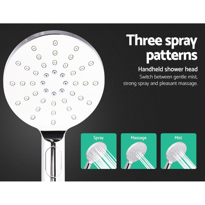 9'' Rain Shower Head Mixer Round Handheld High Pressure Wall brass Chrome