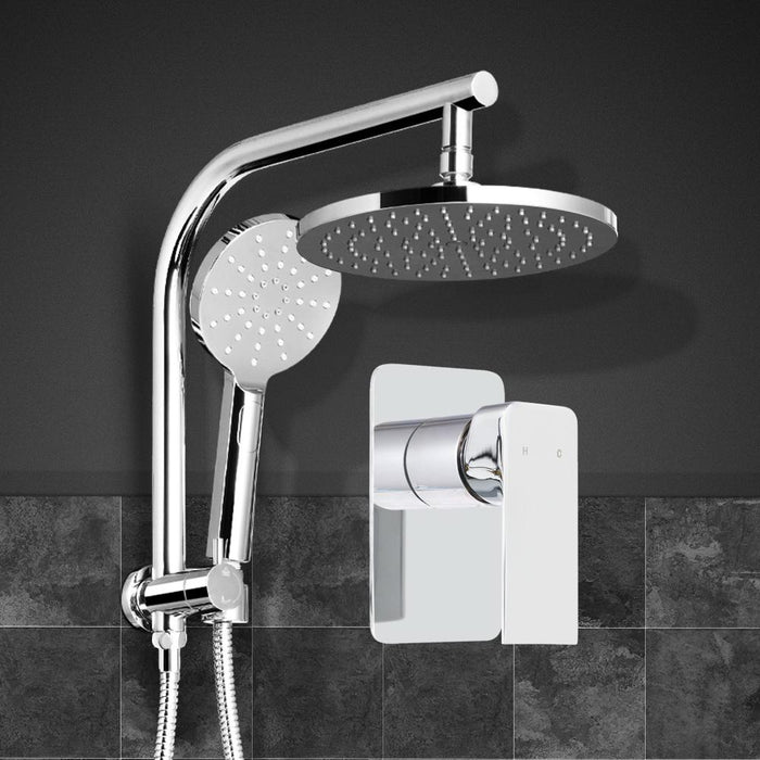 9'' Rain Shower Head Mixer Round Handheld High Pressure Wall brass Chrome