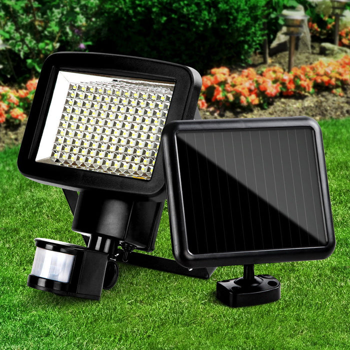 Set of 2 120 SMD LED Solar Powered Sensor Light Door Light Garden Security Lamp Outdoor