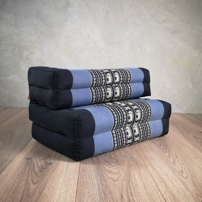 Fold Out Cushion Yoga Mat Thai 3-Fold Zafu Meditation Cushion 100% Kapok