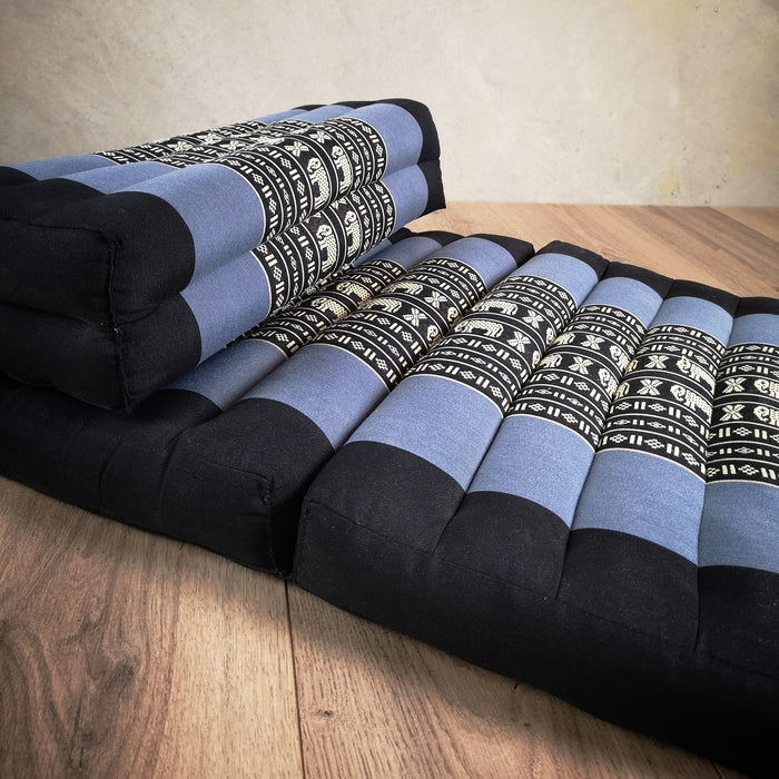 Fold Out Cushion Yoga Mat Thai 3-Fold Zafu Meditation Cushion 100% Kapok