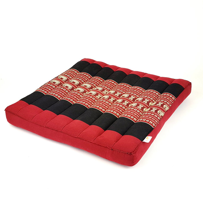 Thai Red Elephent Kapok Cotton Handmade Handmade Thailand Meditation Cushion Yoga Seat