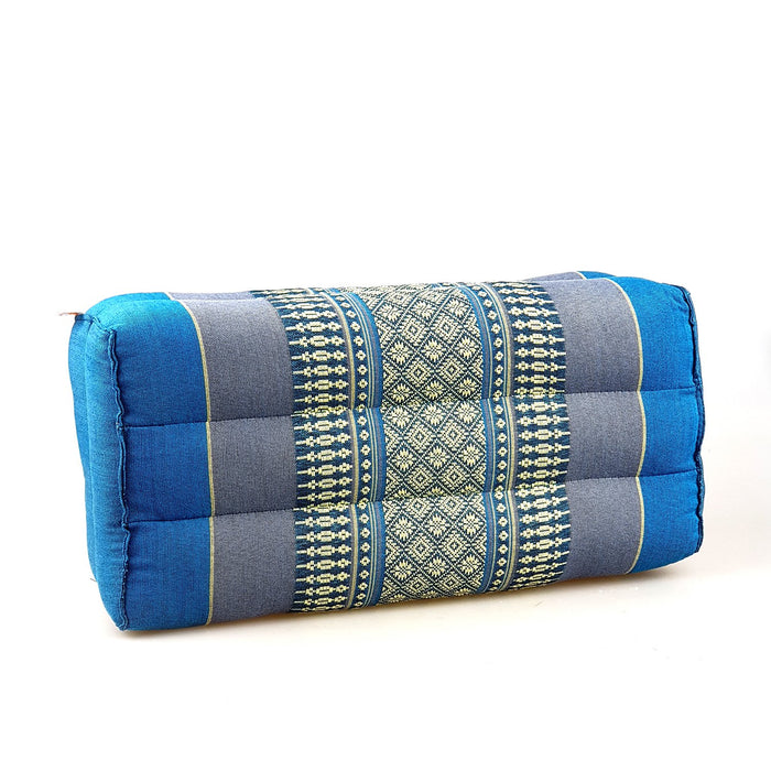 Thai Blue Pillows Cushion Thai Yoga Block Bolster Meditation Pilates Prop