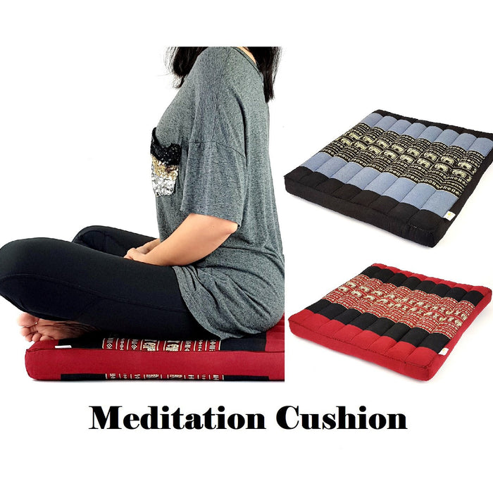 Thai Brown Kapok Cotton Handmade Handmade Thailand Meditation Cushion Yoga Seat