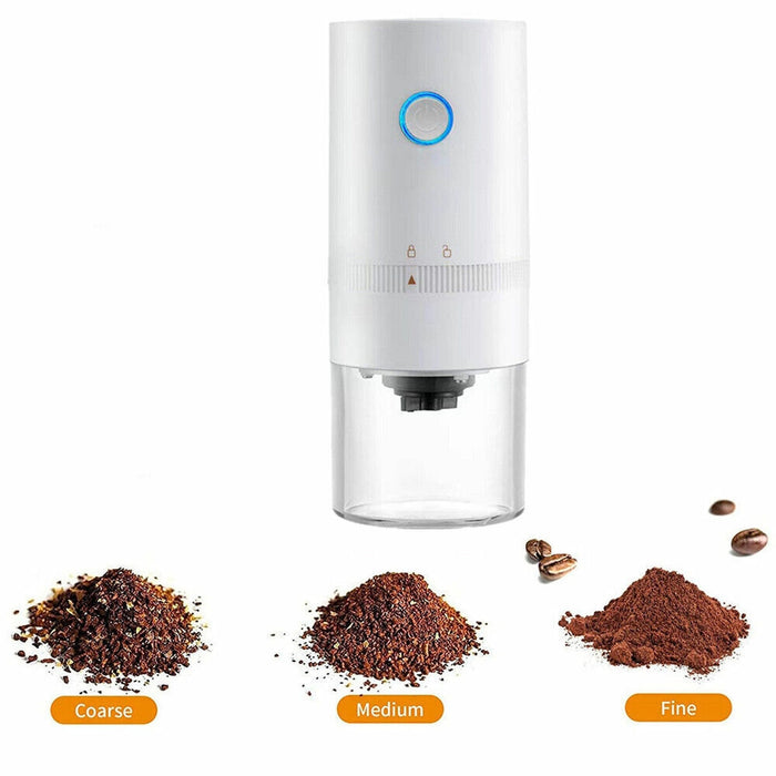 Electric Coffee Grinder Grinding Milling Bean Nut Spice Herbs Blender Machine White