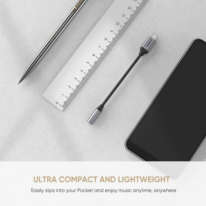 UGREEN 80154 USB-C to 3.5mm Headphone Adapter Built-in Independent DAC Chip Plug-and-Play