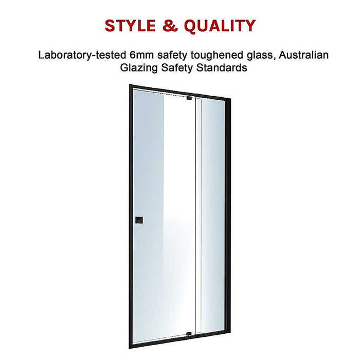 Adjustable Semi Frameless Shower Screen (98~106) x 195cm Australian Safety GlassHigh Quality