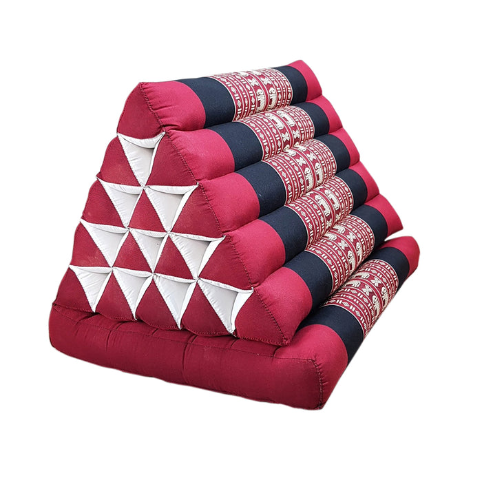 Thai Triangle Pillow 1 Fold Mattress Cushion Day Bed 100% Kapok Fibre Jumbo Blue