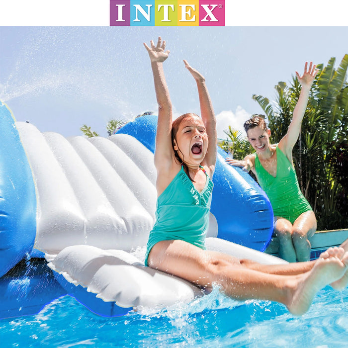 Intex Outdoor Water Inflatable Pool Water Slide Play Centre Fun Kool Splash Kids