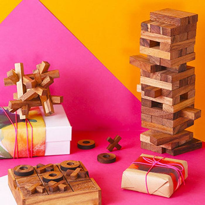 Wooden Puzzles Brain Teaser Stick Structure Puzzle Mango Trees 3D Logic Puzzles