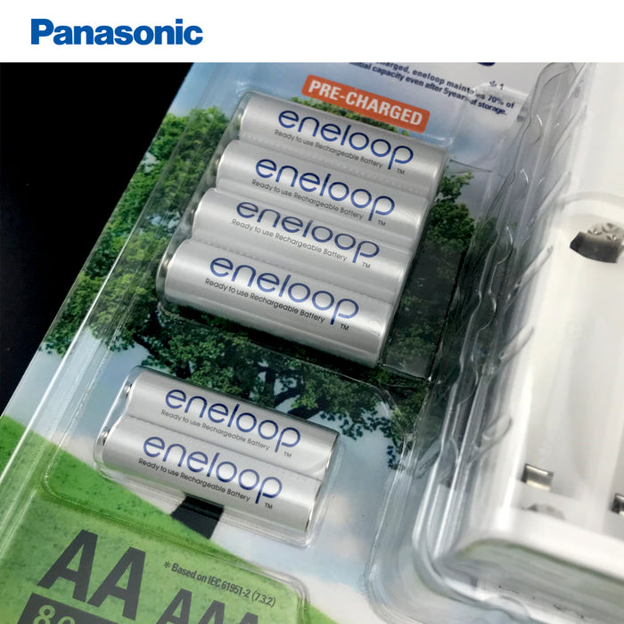 Eneloop Rechargeable Batteries Panasonic 8xAA 4xAAA Batteries Battery 1X Charger