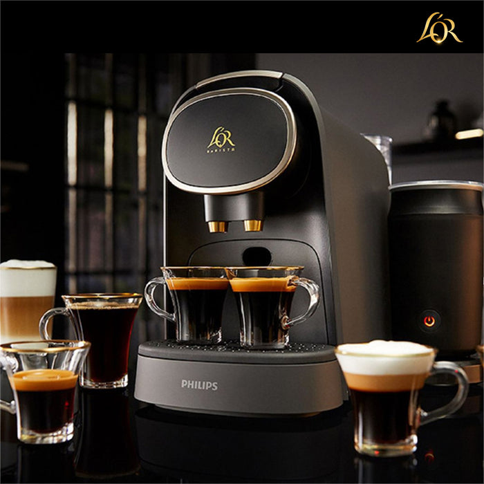 L’Or Philips Barista Premium Capsule Coffee Machine LM8018/90 With Milk Frother