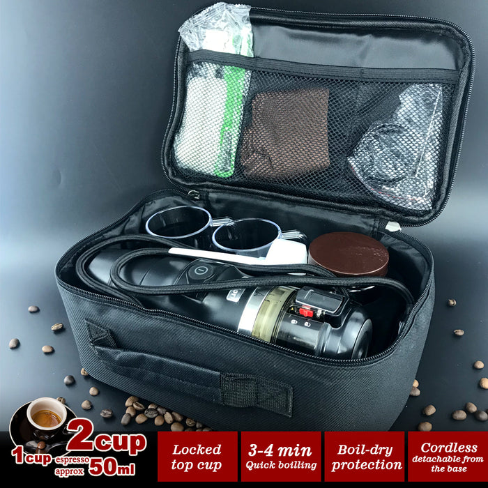 12V Car Espresso Moka Coffee Maker Set Espresso In Car Coffee Machine With 2Cups