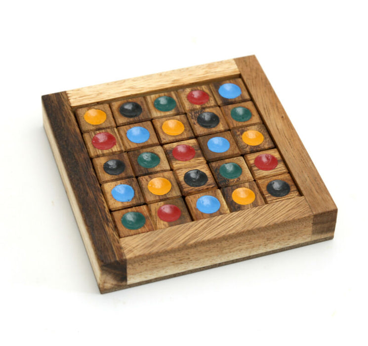 Brain Teaser Wooden Puzzles Color Sudoku Mango Trees Wooden 3D Sudoku Puzzles