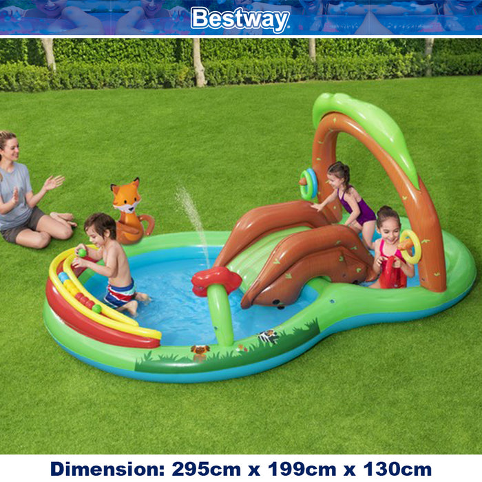 Bestway Swimming Pool Friendly Woods Play Pools Center Inflatable Kids