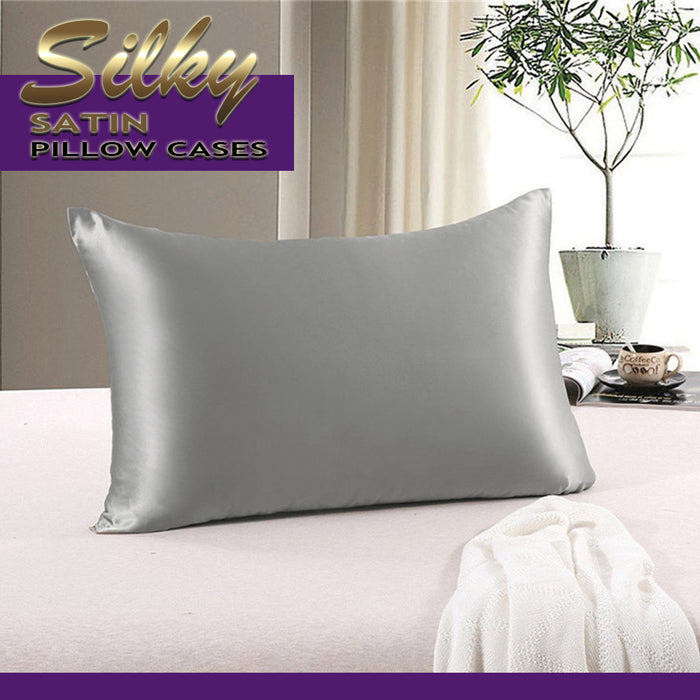 Super Soft Silky Satin Pillow Case For Hair Skin Queen Pillowcase 50X70cm