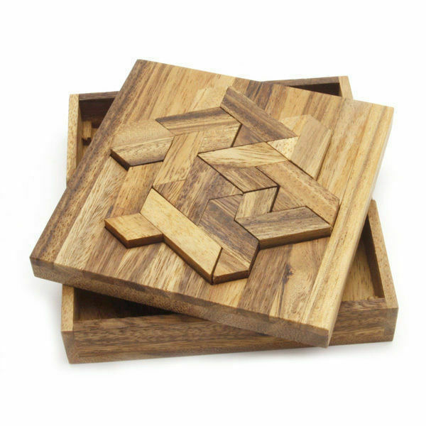 Star Puzzle Box  Hexiamond Puzzle 3D Classic Wooden Brainteaser Puzzles