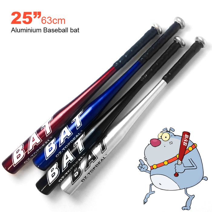 25"/63CM & 32"/81CM  Aluminium Baseball Bat Racket Softball Outdoor Sports Family Safety Exercise Sports Training