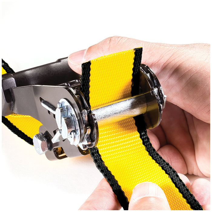 Heavy Duty Caterpillar 4PC CAT Ratchet Tie Down Set 4.87m-L 3.8cm-W Strap