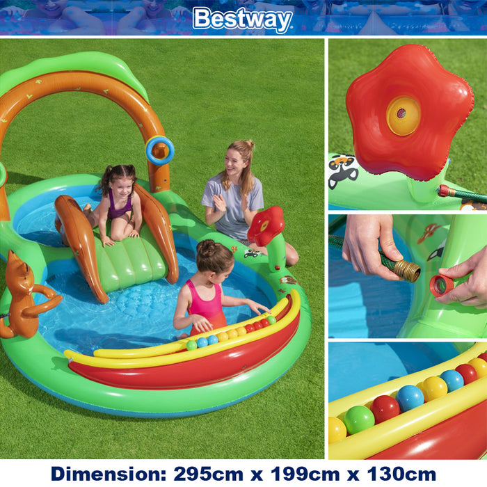 Bestway Swimming Pool Friendly Woods Play Pools Center Inflatable Kids