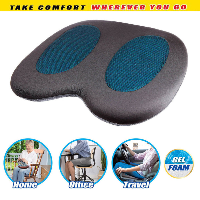 Car Cooling Gel Travel Cushion With Hold Handle Washable Breathable Mesh Cover