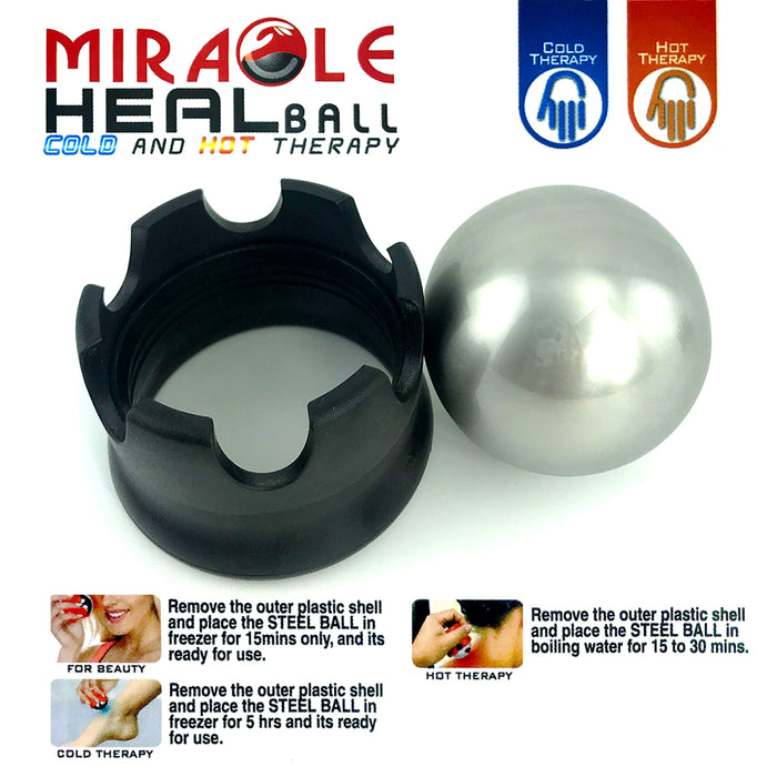 Hot & Cold Roller Massage Ball Pain Fitness Cryosphere Ice Relieve Relief Muscle
