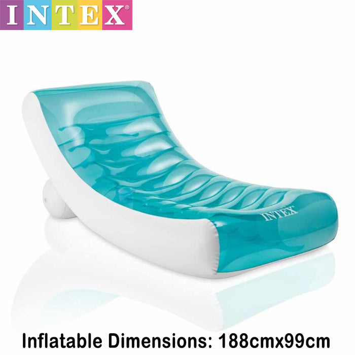 Intex Inflatable Rockin Lounge Swimming Pool Floating Raft Chair